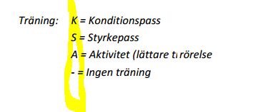träning