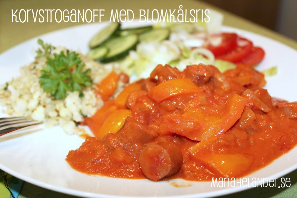 blomkålsris med korv